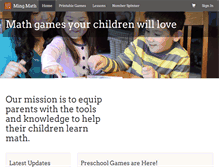 Tablet Screenshot of mingmath.com